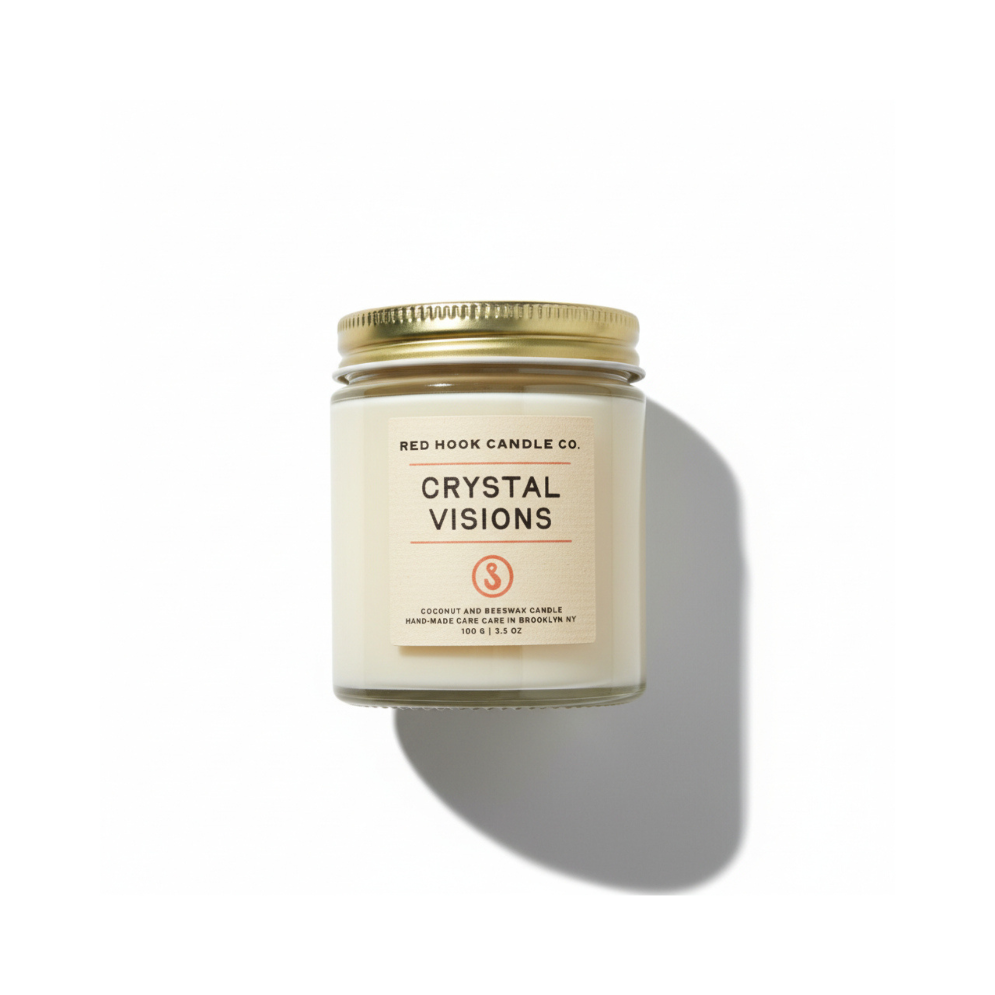 Mini Crystal Visions Scented Candle | Palo Santo & Sandalwood | Coconut Wax Blend