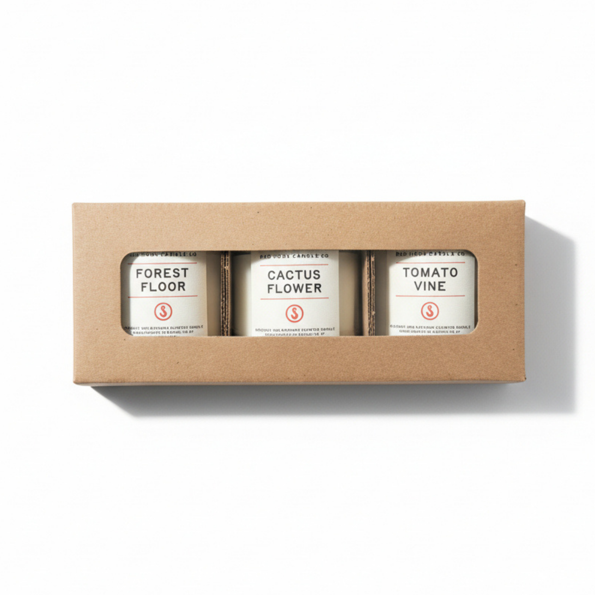 The Earthbound Trio | 3-Pack Candle Gift Set | Tomato Vine, Cactus Flower, Forest Floor