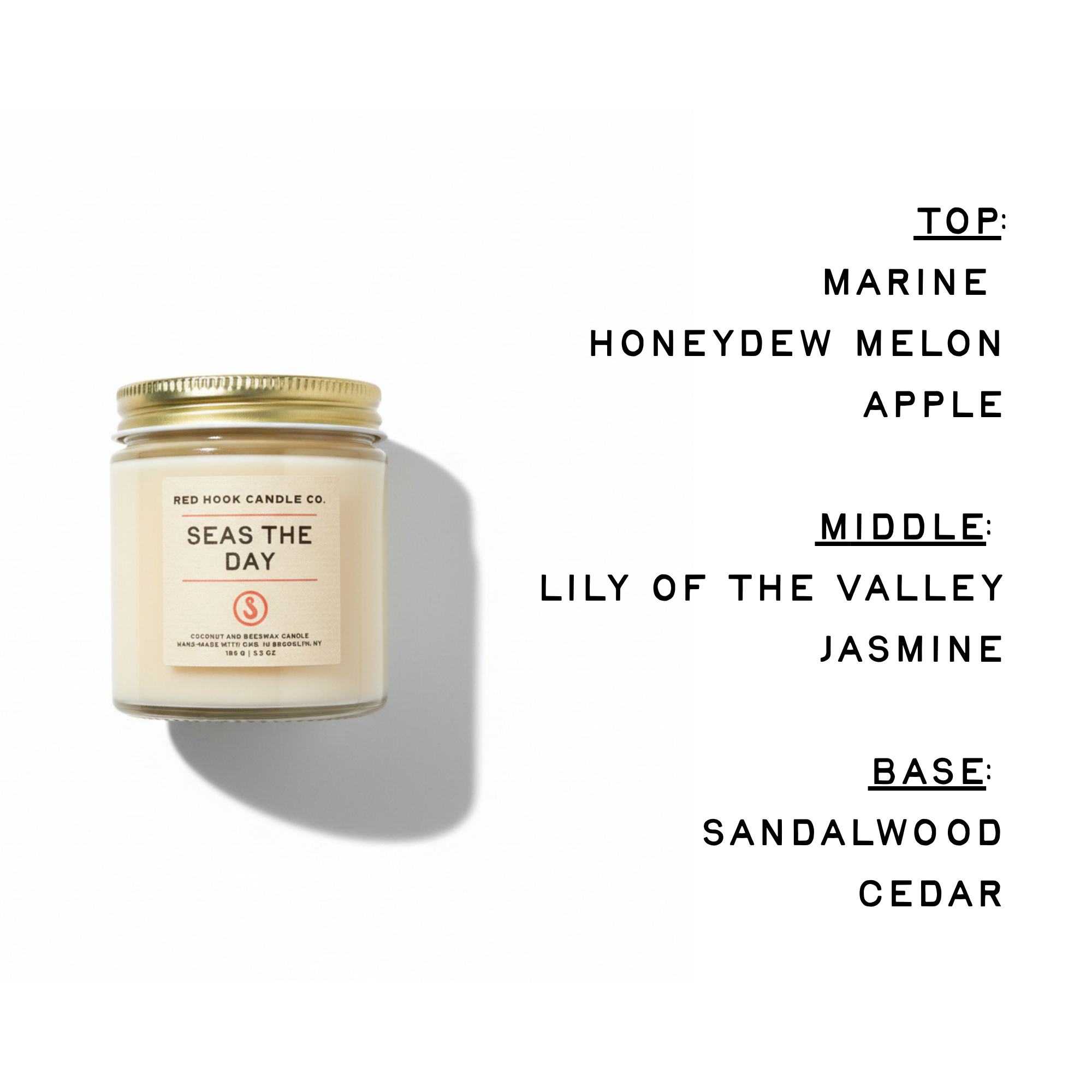 Mini Seas the Day Candle | Salty Lily of the Valley, Jasmine & Wood | Hand-Poured in Brooklyn