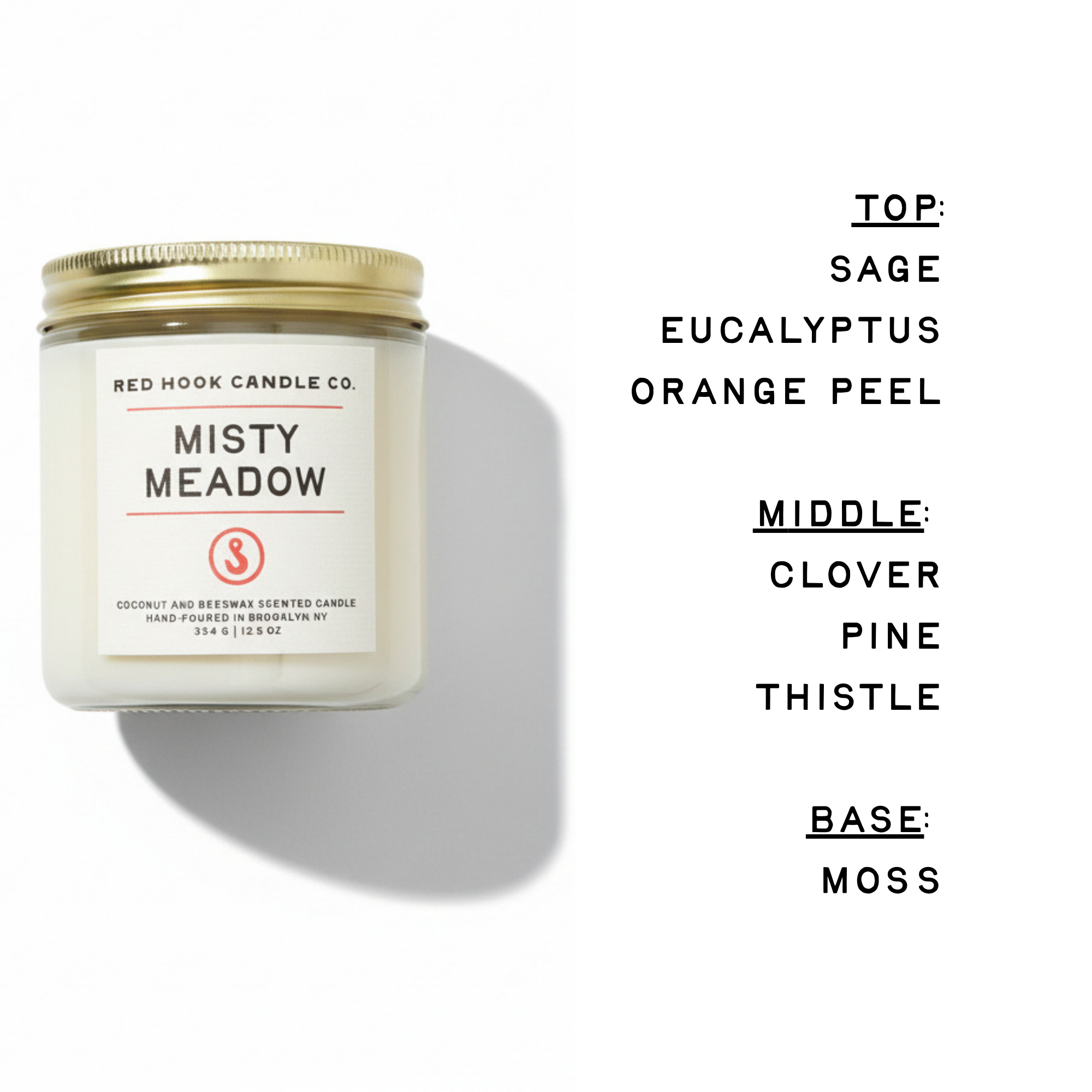 Large Misty Meadow Candle | Herbaceous Lavender, Sage & Wild Grass | Hand-Poured in Brooklyn