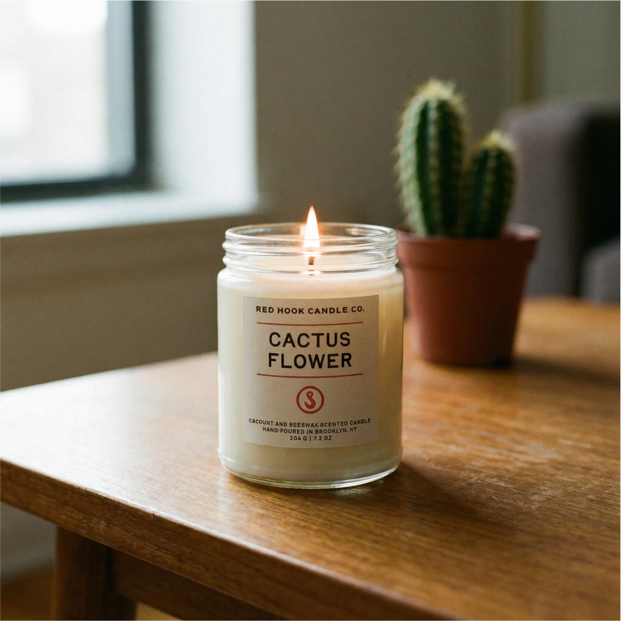 Cactus Flower Candle | Sunny Aloe, Agave & Patchouli | Hand-Poured in Brooklyn