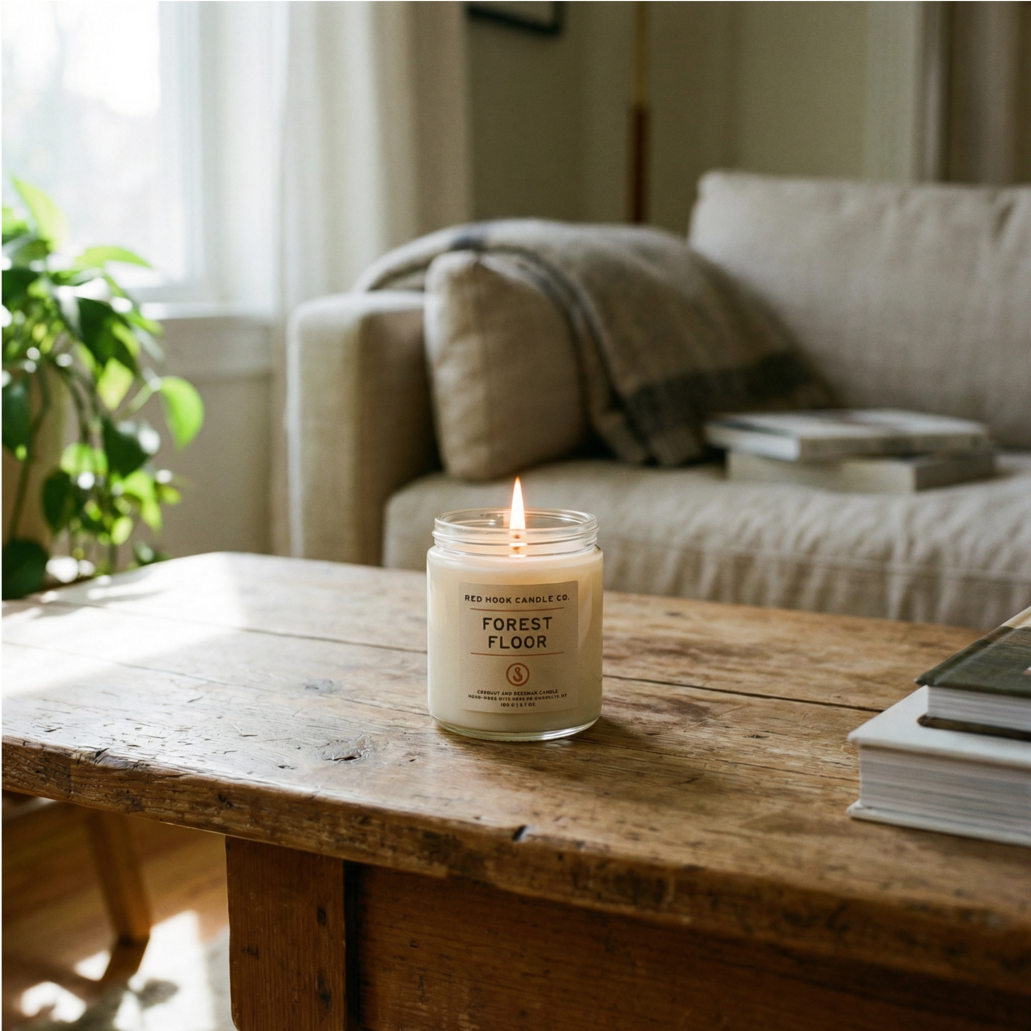 Mini Forest Floor Candle | Earthy Moss, Mushroom & Cedar | Hand-Poured in Brooklyn