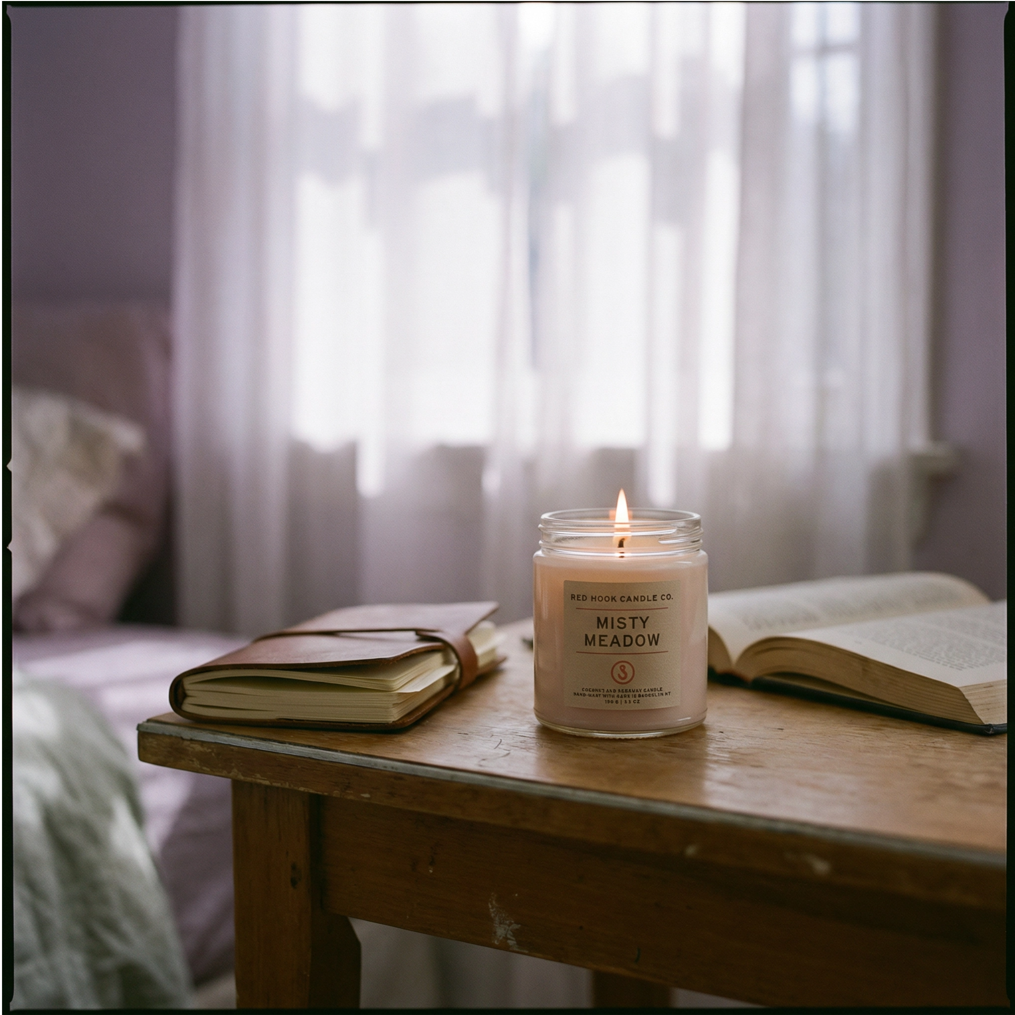 Mini Misty Meadow Scented Candle | Wild Sage & Moss | Coconut Wax Blend