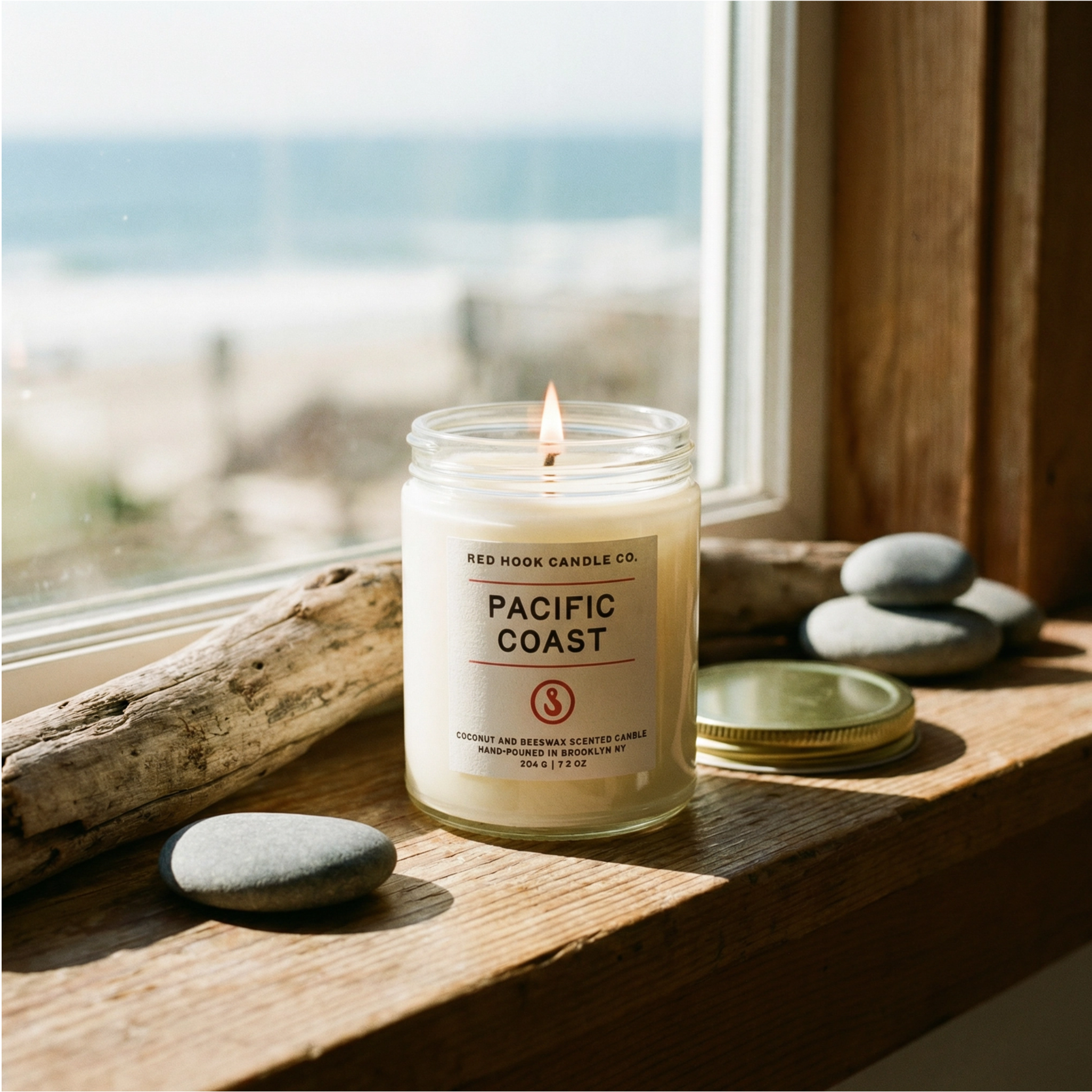 Pacific Coast Candle | Salty Redwood, Sea Salt & Sage | Hand-Poured in Brooklyn