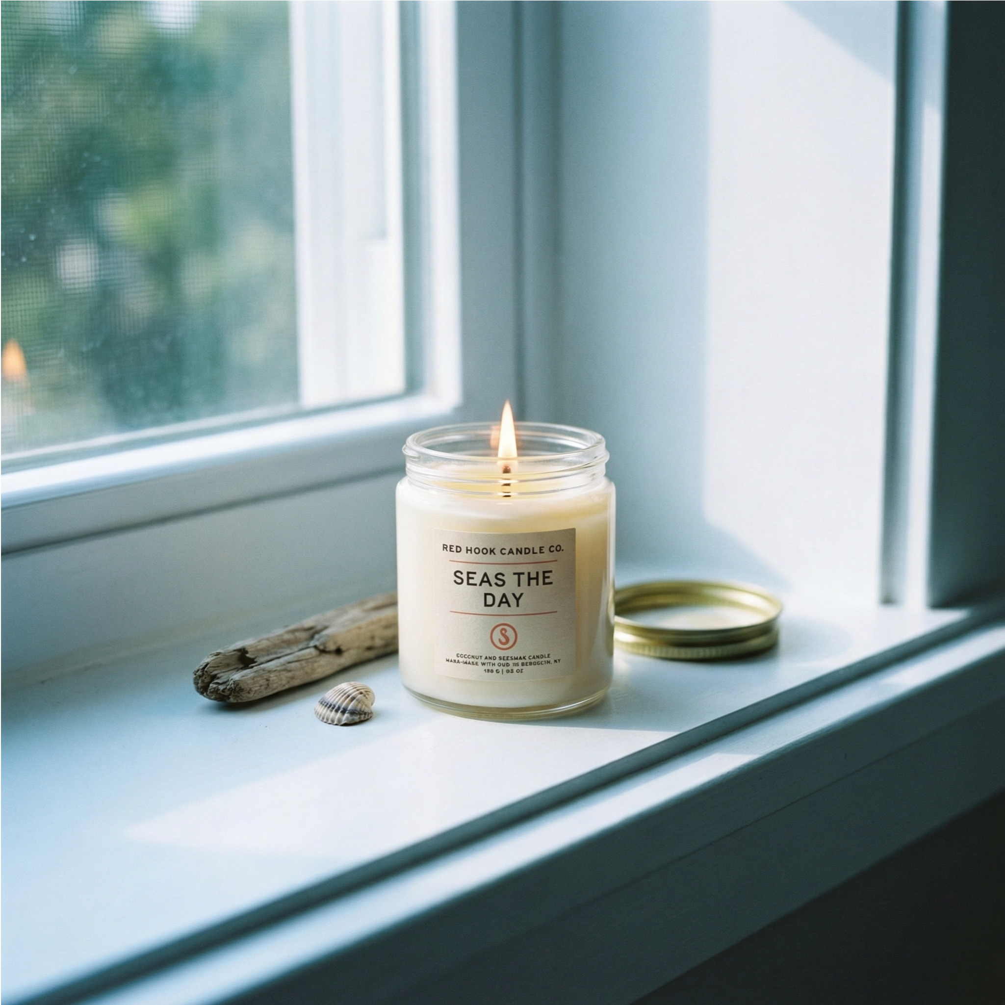 Mini Seas the Day Candle | Salty Lily of the Valley, Jasmine & Wood | Hand-Poured in Brooklyn